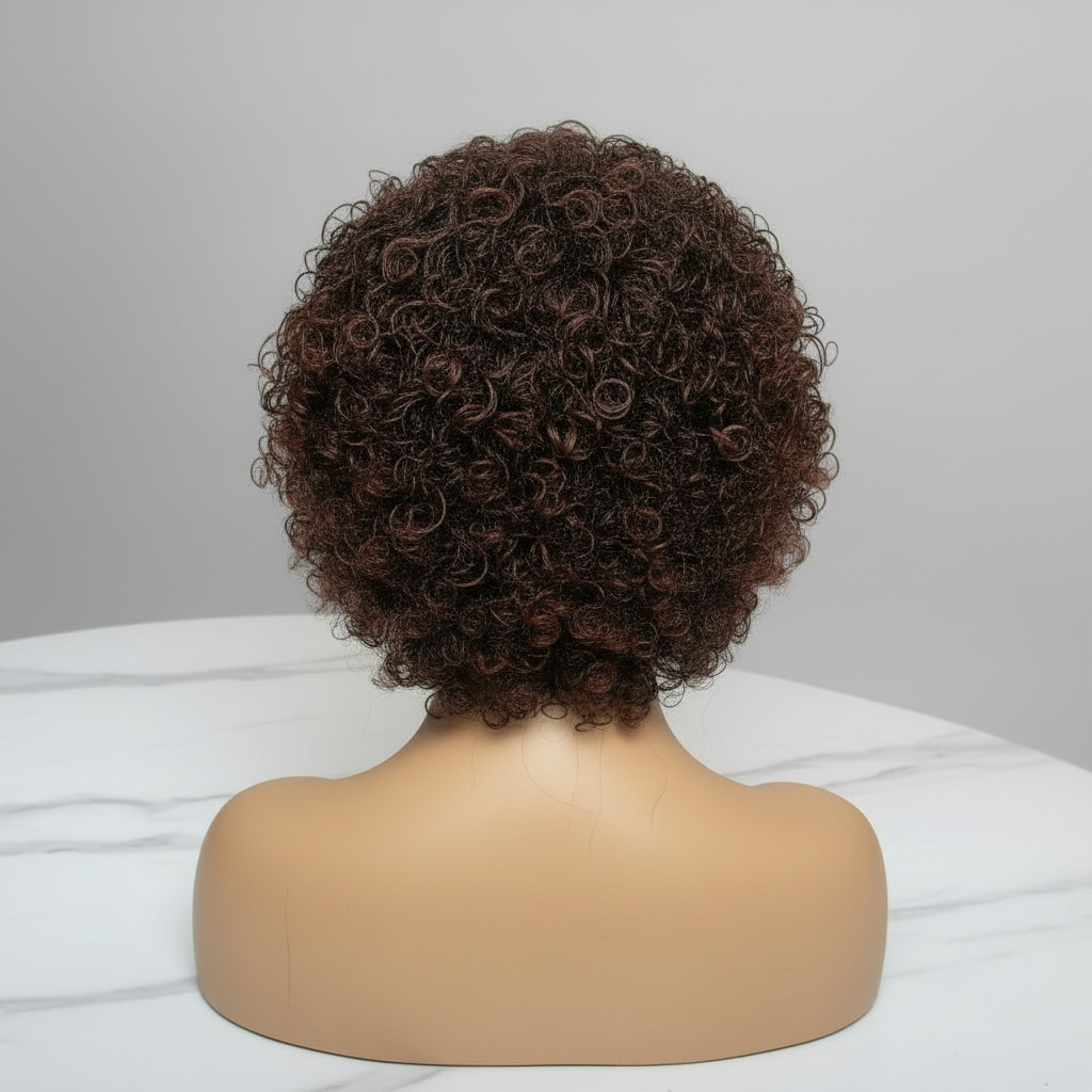 Micro Twist Curly Million Braids Wig. Handmade Braided Wig, Full Lace with Baby
