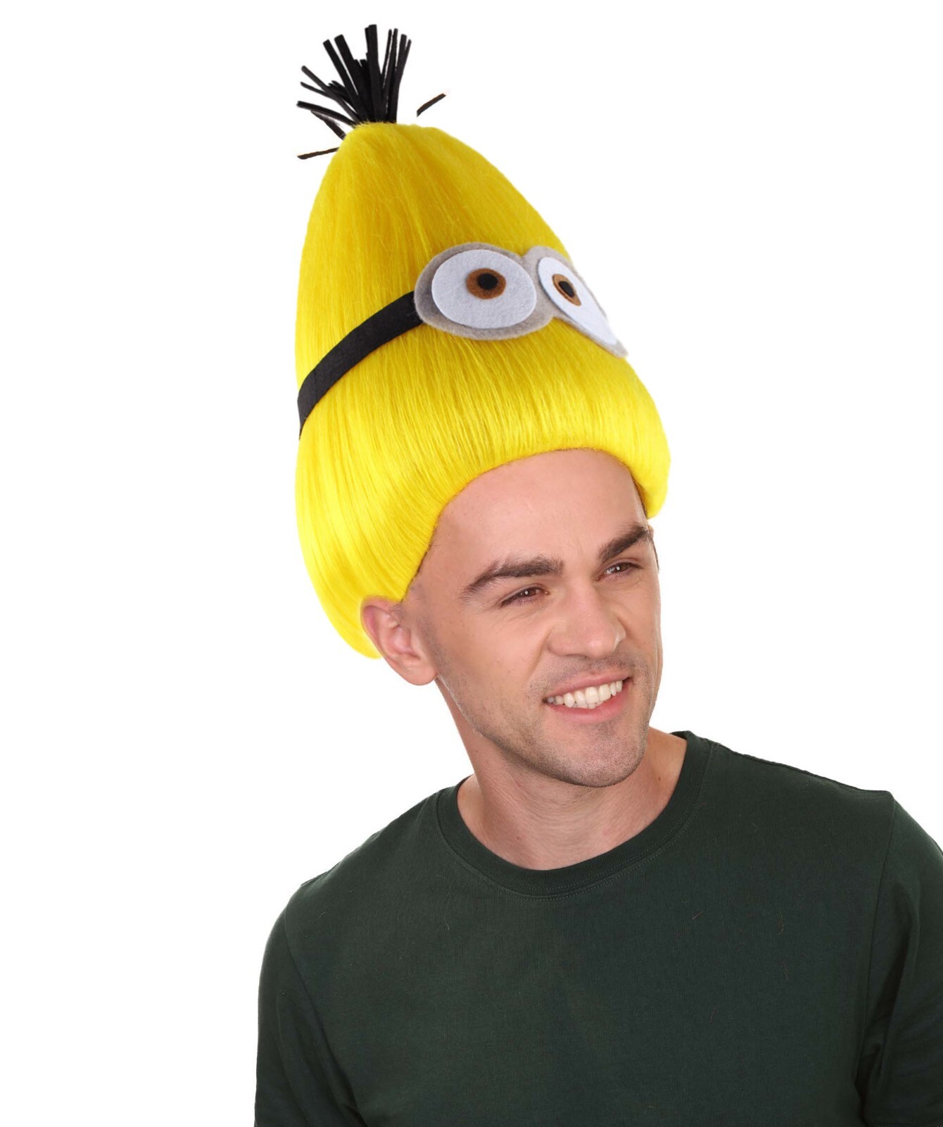 Animation Yellow Mens Wig | Yellow Wig | Premium Breathable Capless Cap HM-460