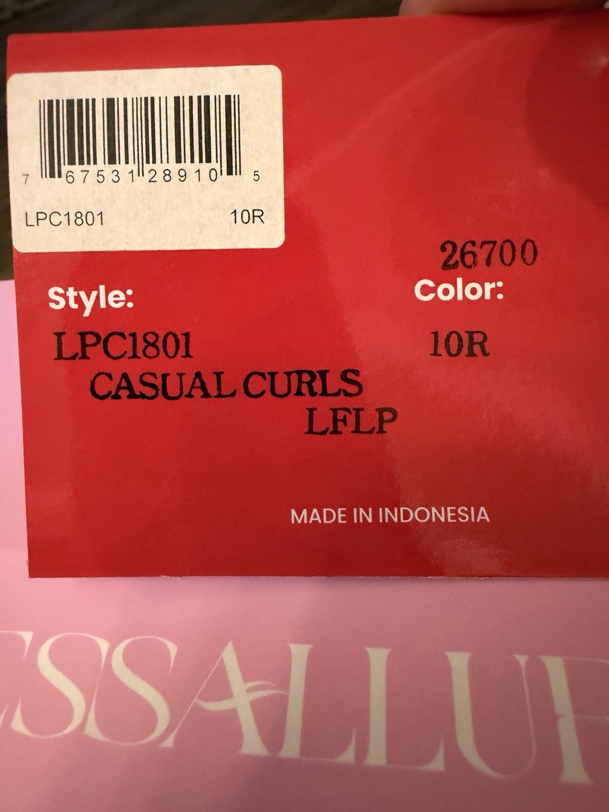 Casual Curls By Tressallure Wig. 10R. NWT