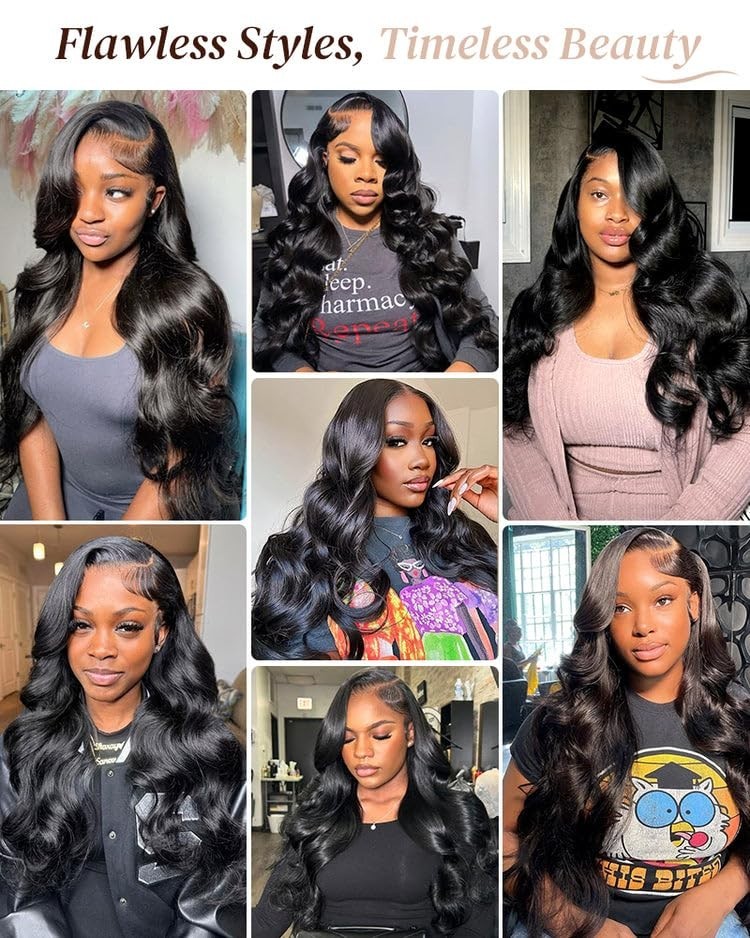 100% Human Hair Glueless Wig – 20″ Straight HD Lace Front, Pre-Plucked, 210% Den