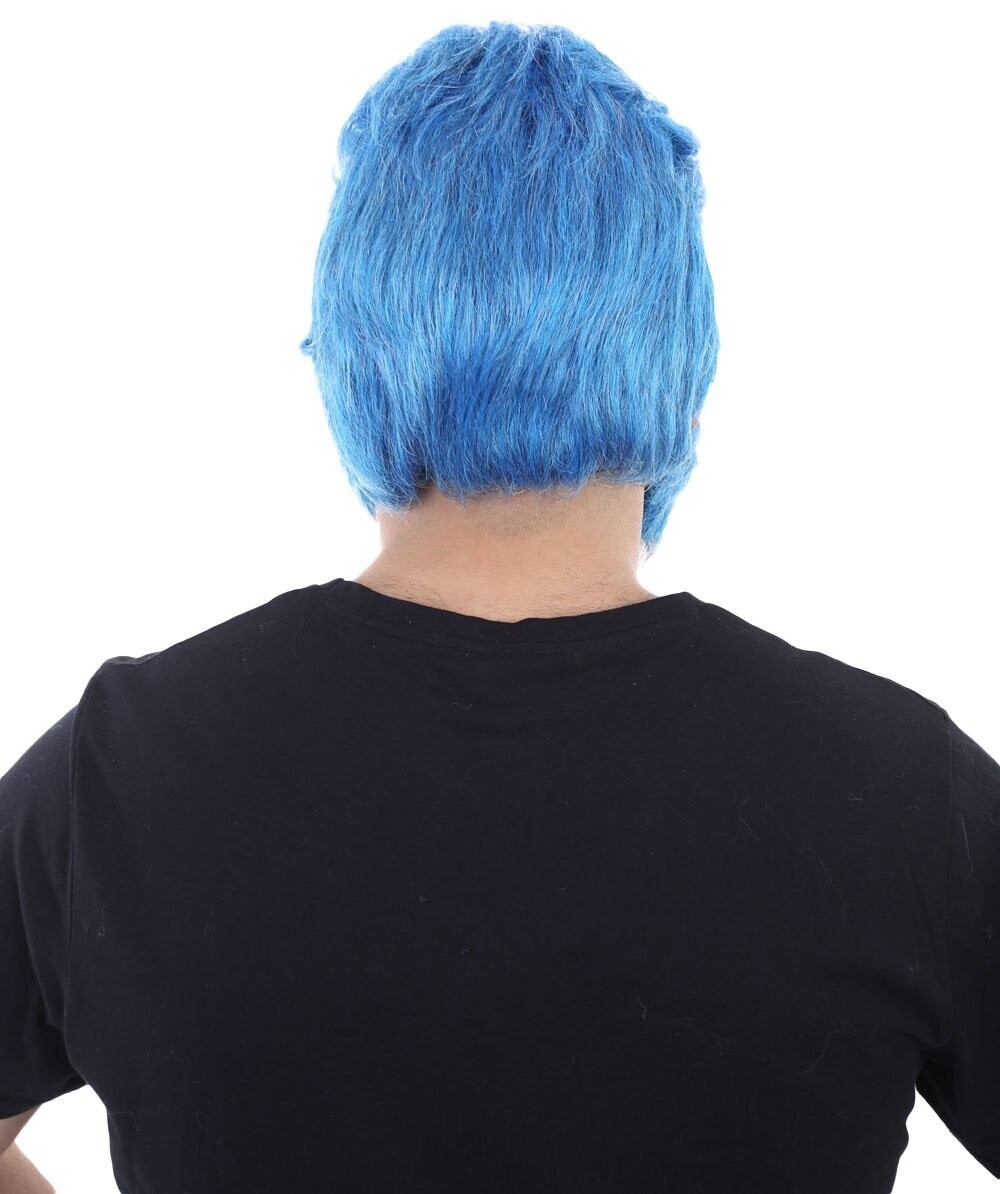 HPO Adult Men’s Beast Wig & Beard | Blue Color Cosplay Halloween Wig, HM-057