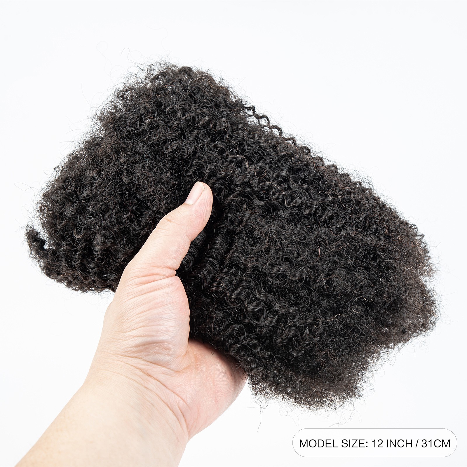 10-18In 30 or 50g/ Parck Natural 4C Afro Kinky Curly Bulk Human Hair Extension