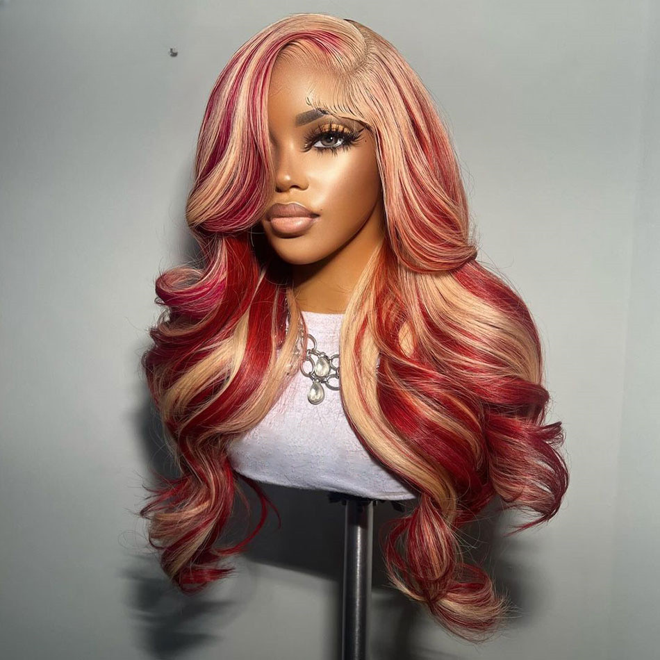 613 Blonde Highlight 13×6 Lace Frontal Human Hair Wigs 13×4 Wave Lace Front Wigs