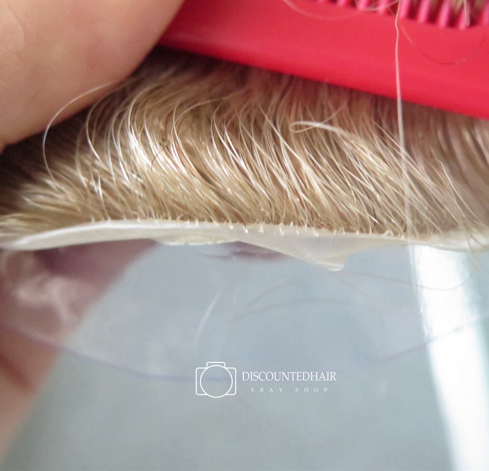 Super Natural Hair Replacement System V-loop Toupee Micro Thin Skin Unit #22R