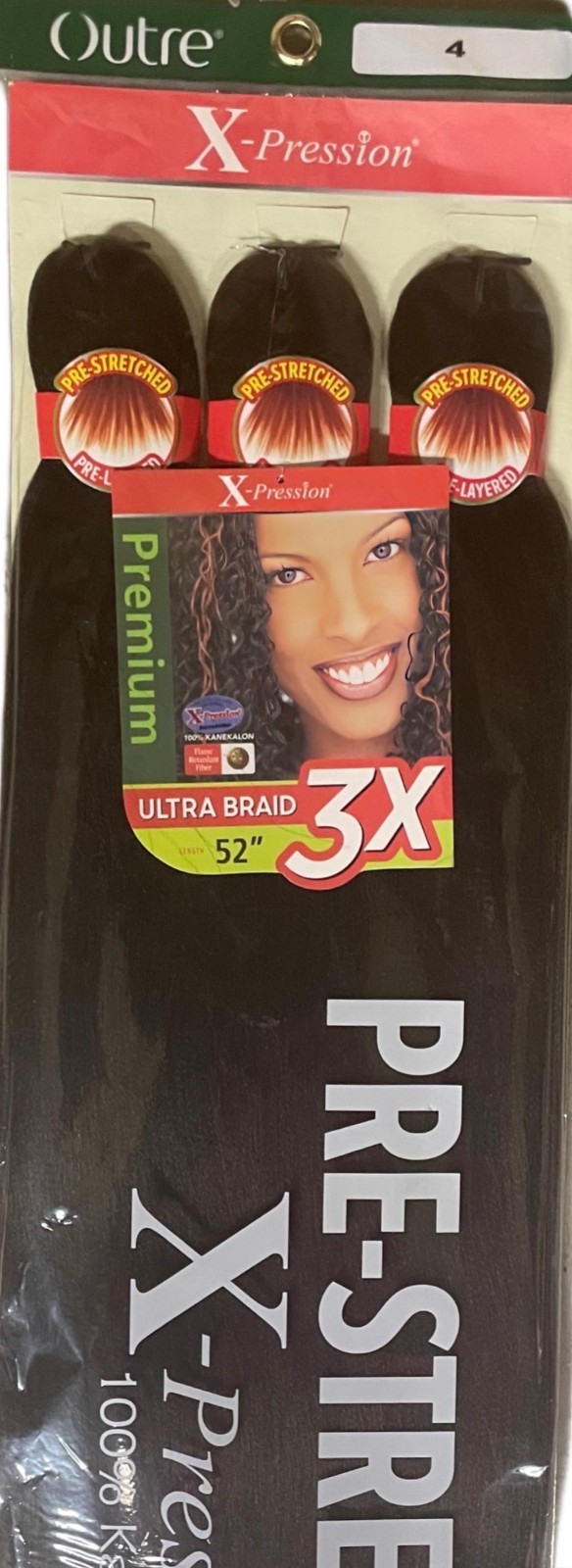 Outre X-pression Hair Extensions 52″ Ultra Braid Pre-Stretched 4