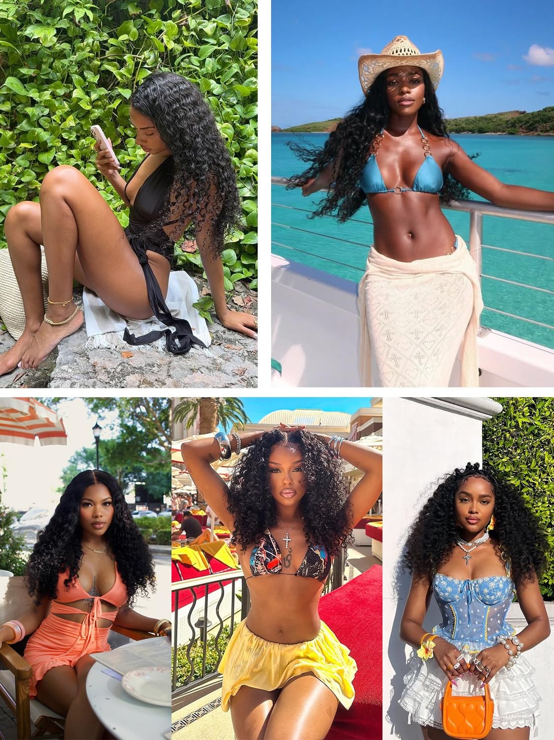 Fdola 16 16 16 Inch Deep Wave Human Hair 3 Bundles 12A Brazilian Virgin Hair
