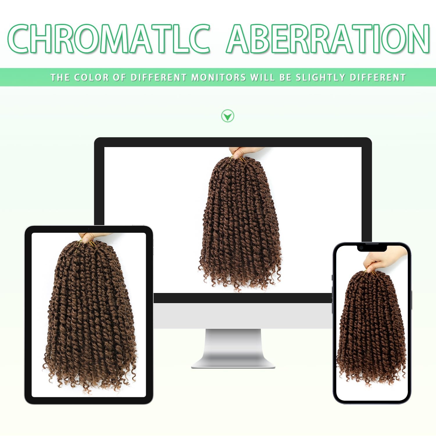 12″ Pre-Twisted Passion Twist Crochet Hair – 8 Packs, Curly, 30# for Black Women