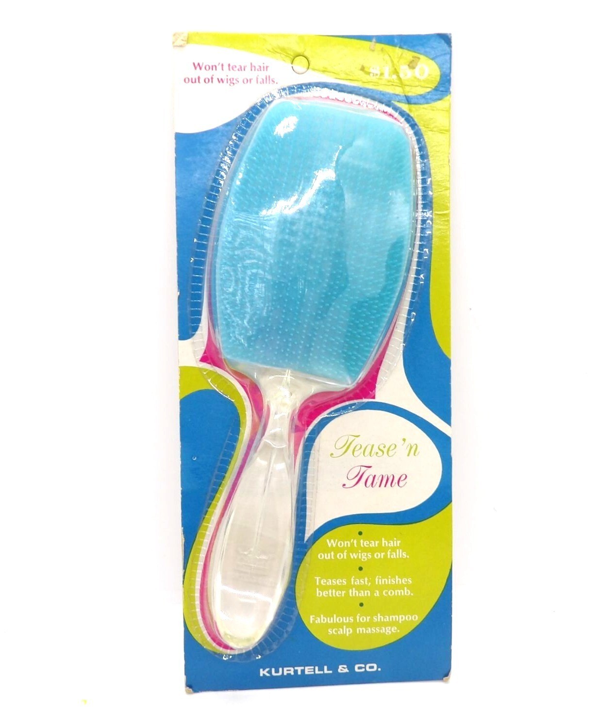 Vintage Tease N’ Tame Wig Brush New Old Stock