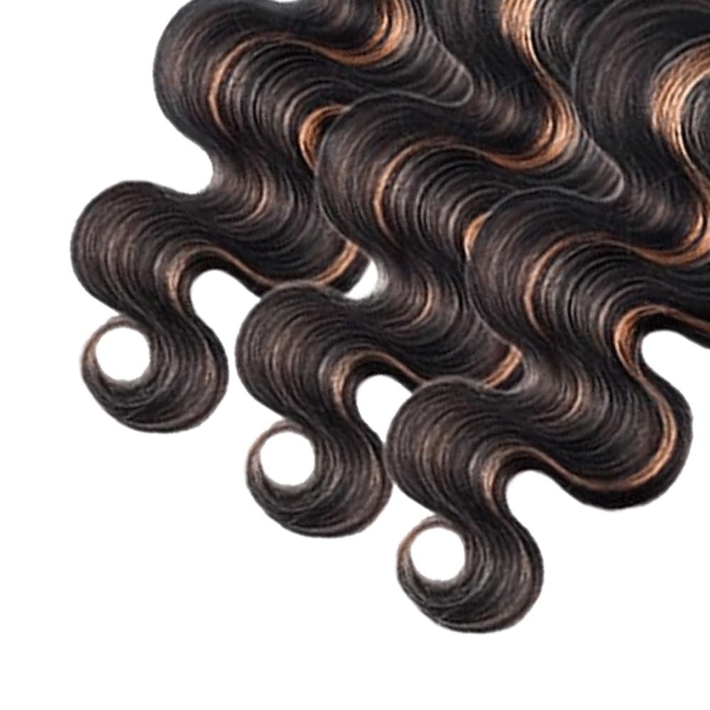 Ombre Bundles P1B30 Body Wave Human Hair Bundle Fridnae Hair Two Tone Black