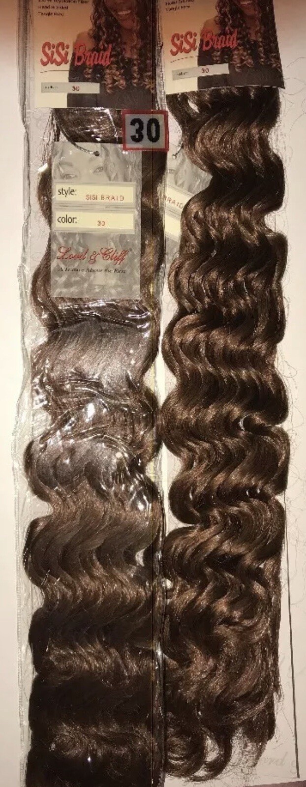 Lot Of 4- Lord & Cliff SiSi Braid Wavy Color 30 20” Toyokalon Fiber