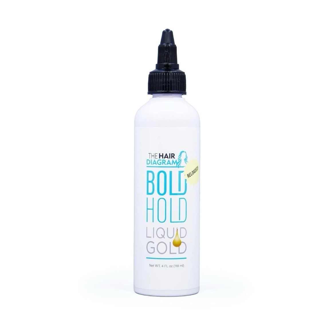 4oz Alcohol-Free Bold Hold Liquid Gold: Perfect Glueless Hair Gel Solution