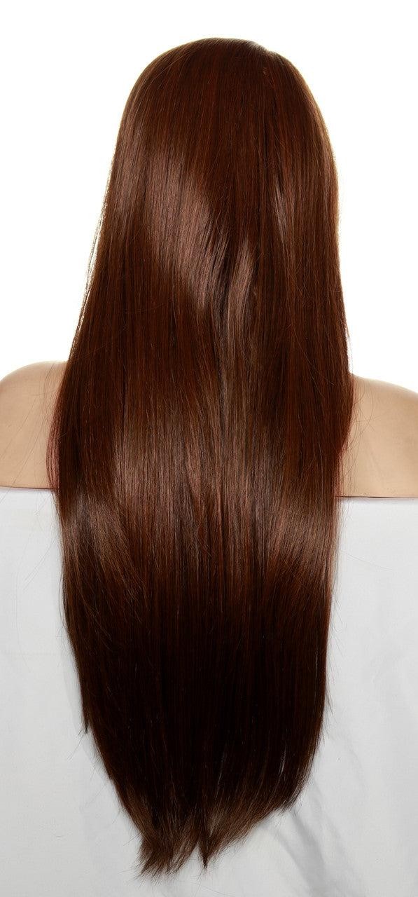 Gorgeous Long Straight Human Hair Blend Wig Heat Safe H27430 19 inch