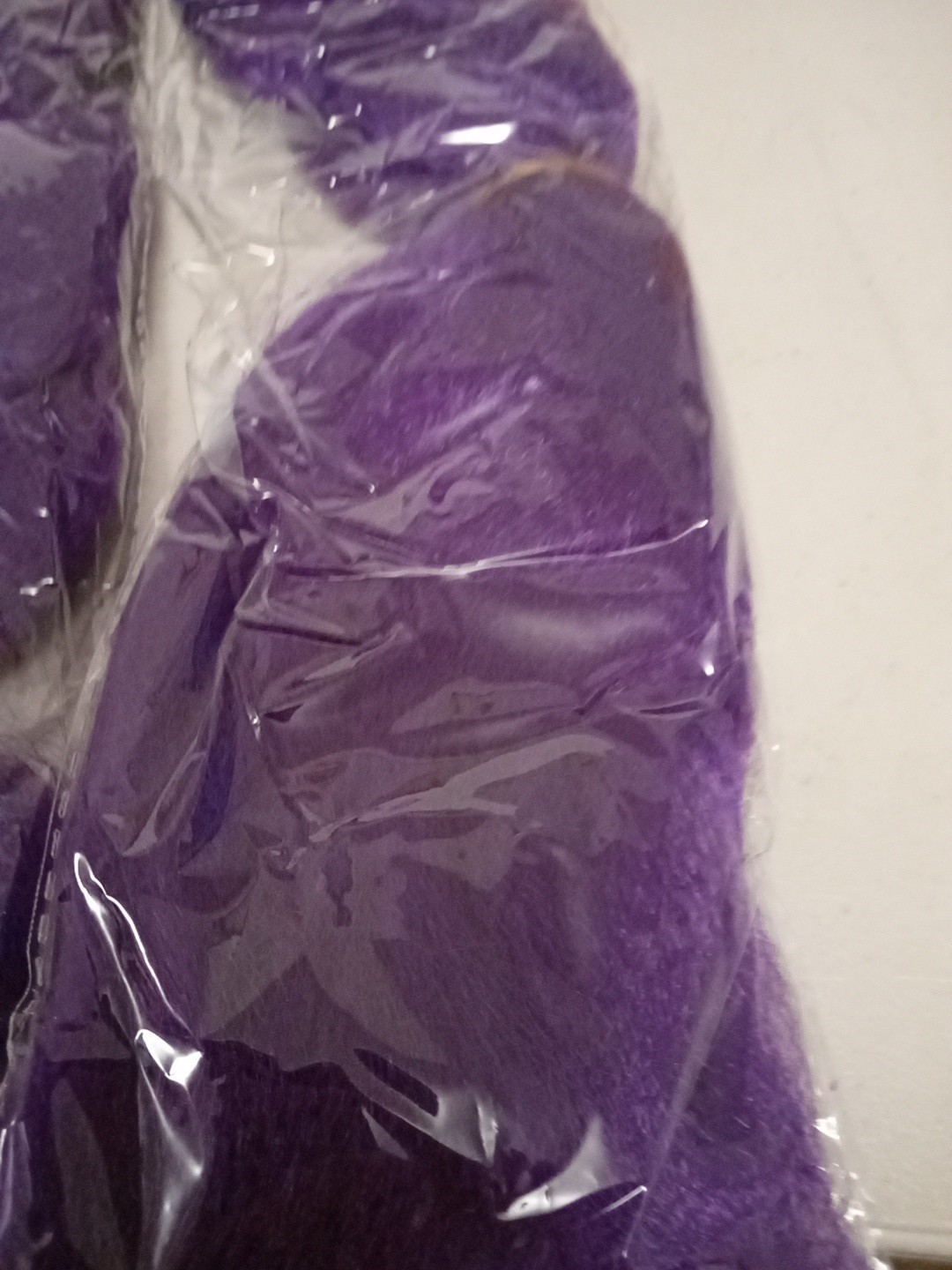 Lot of 3 Dark Purple Braiding Hair, Each 22″ Long, New unopened