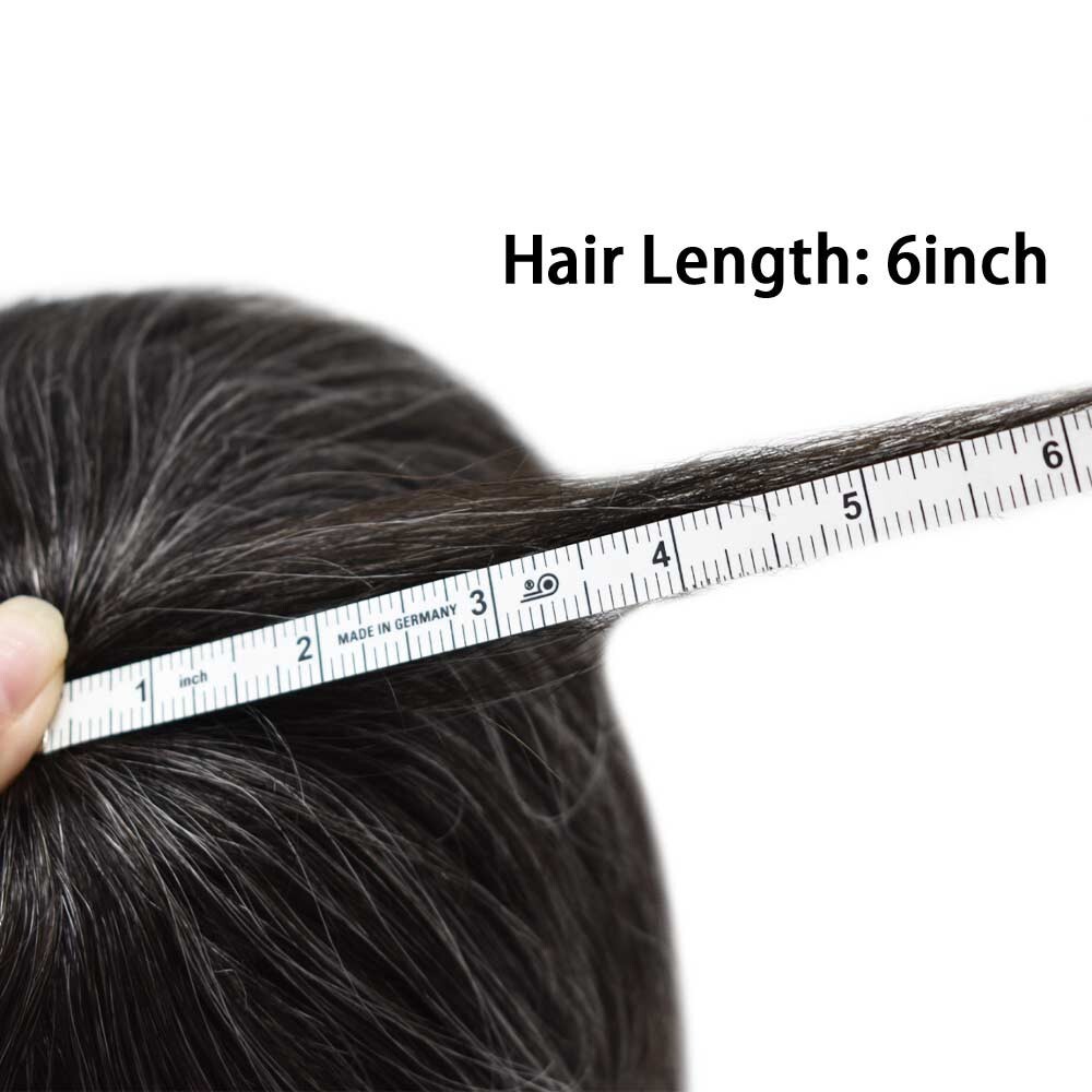 Mens Toupee Hairpiece French Lace Front Hair System Replacement Wig Unit for Men