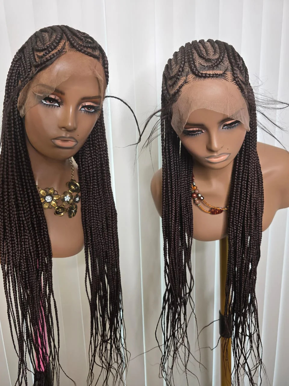Black Cornrows Style Wig for Easy Styling with Natural Look