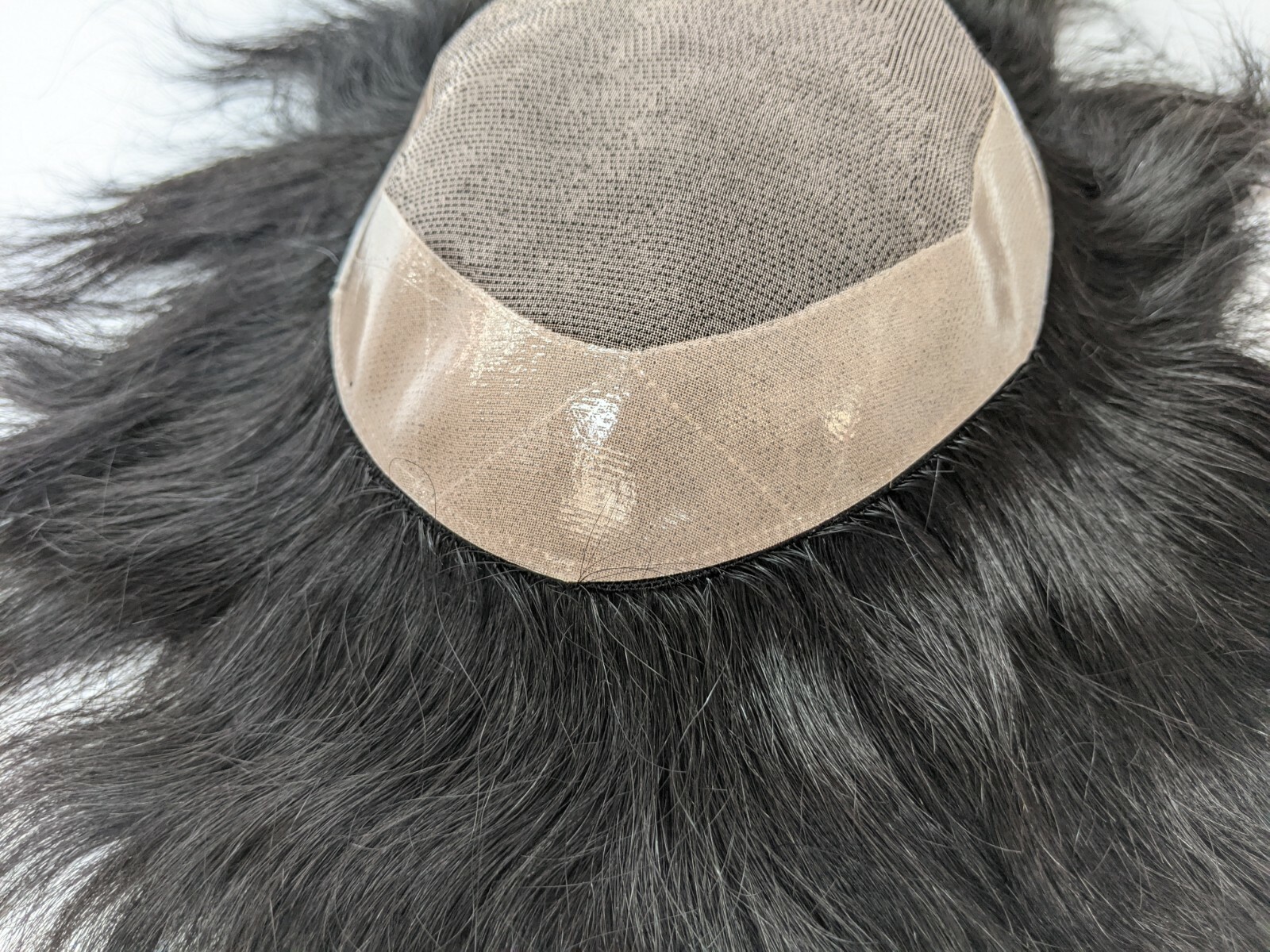 New hair system with Men hair Mono Mens Human Men Toupee Replacement System Unit
