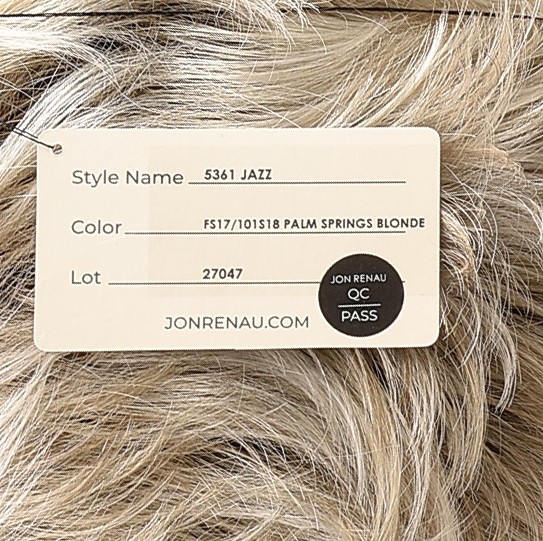 JAZZ AVERAGE CAP Wig by JON RENAU, FS17/101S18, *CLEARANCE!* Palm Springs Blonde