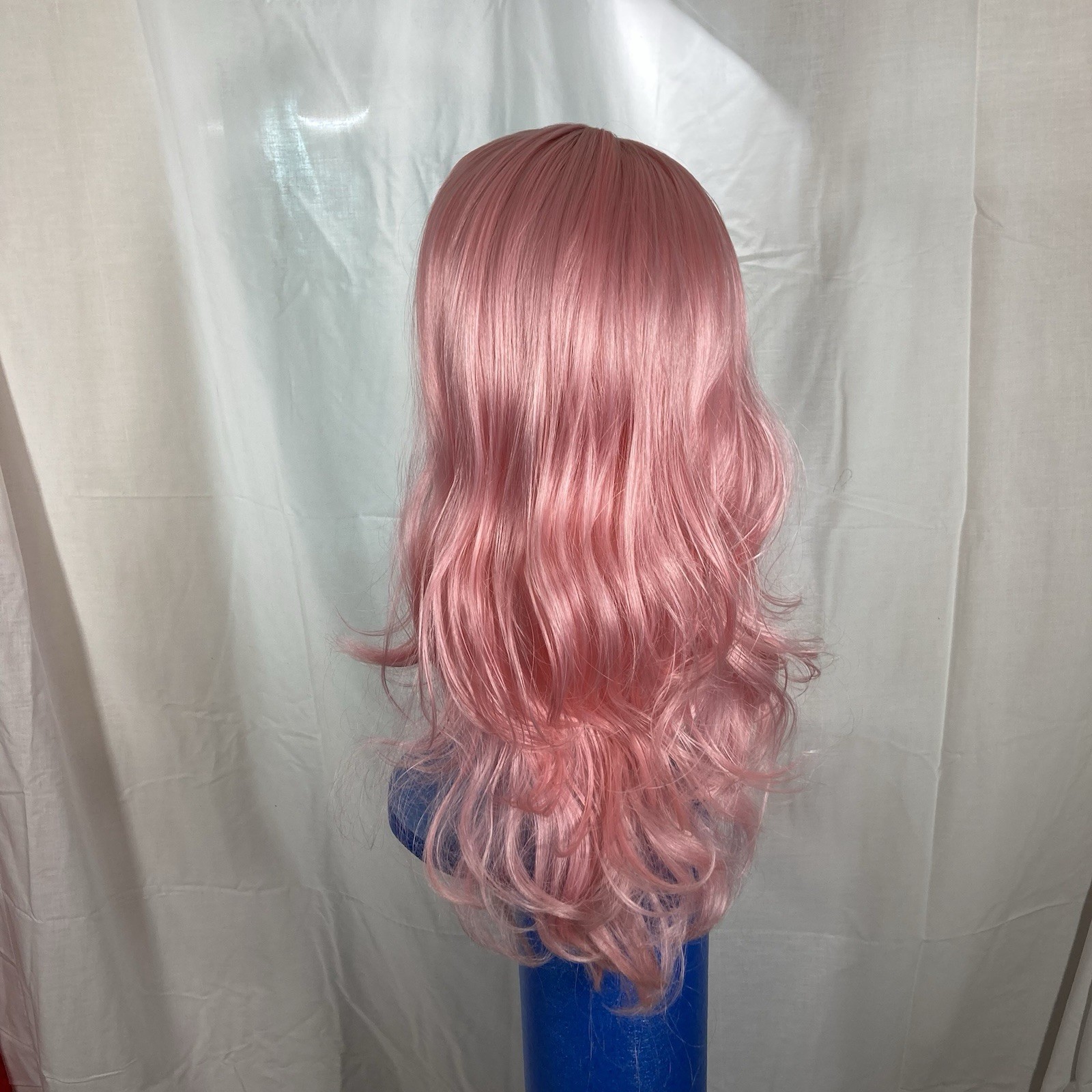 Cosplay Wigs, Set of 4 (Gold, Pink, Gray, Amber), Plus Stand (made by Dad)