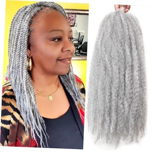 Marley Twist Braiding Hair 14 inch Afro Kinky Curly Crochet Braids 8 Packs