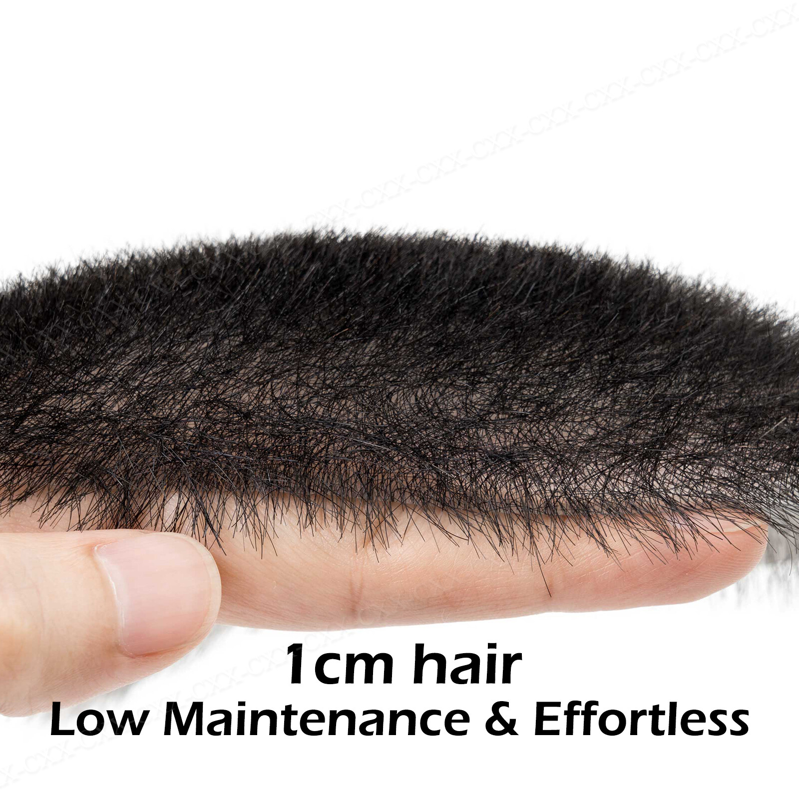 Mens Toupee Hairpiece 100% Human Hair System Replacement Skin PU Short Buzz Cut