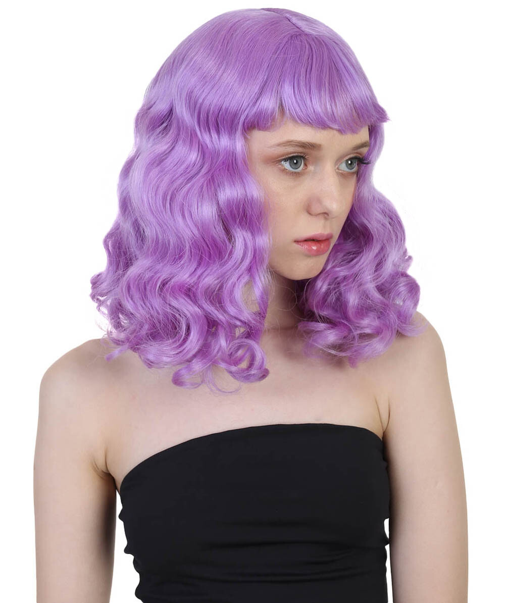 Singer Potion Wig , Purple Long Wig , Premium Breathable Capless Cap HW-166A