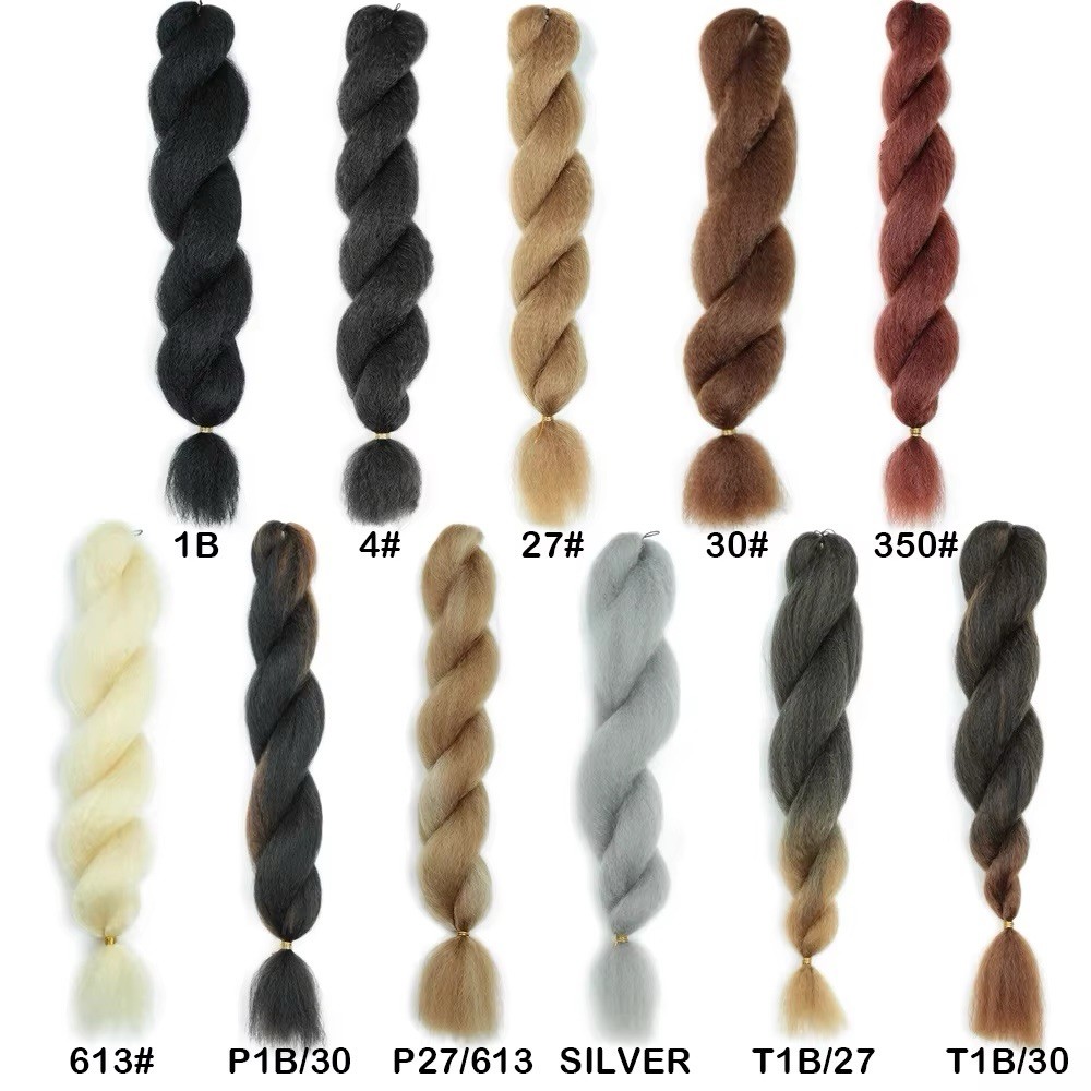 26 inch Kinky Straight Vixen Crochet Hair synthetic Bundles (3 Pack) Multi Color