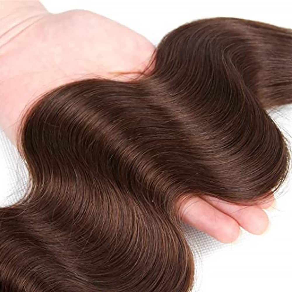 Raivide 26 26 26 Inch Color 4 Bundle Chocolate Brown Body Wave Human Hair