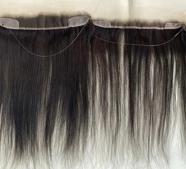Lace Front Hairline 2“x12″HD Swiss Lace Natural Full Handmade Base Forehead Hair