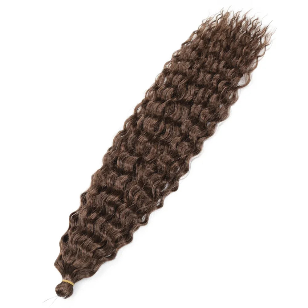 Ariel afro Curl Water Wave Braiding Hair Synthetic Crochet Blonde Pink Ombre