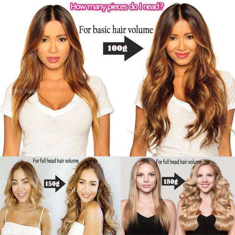 US CLEARANCE Seamless Tape in Remy Human Hair Extensions 20 40 60 PCS Full Head