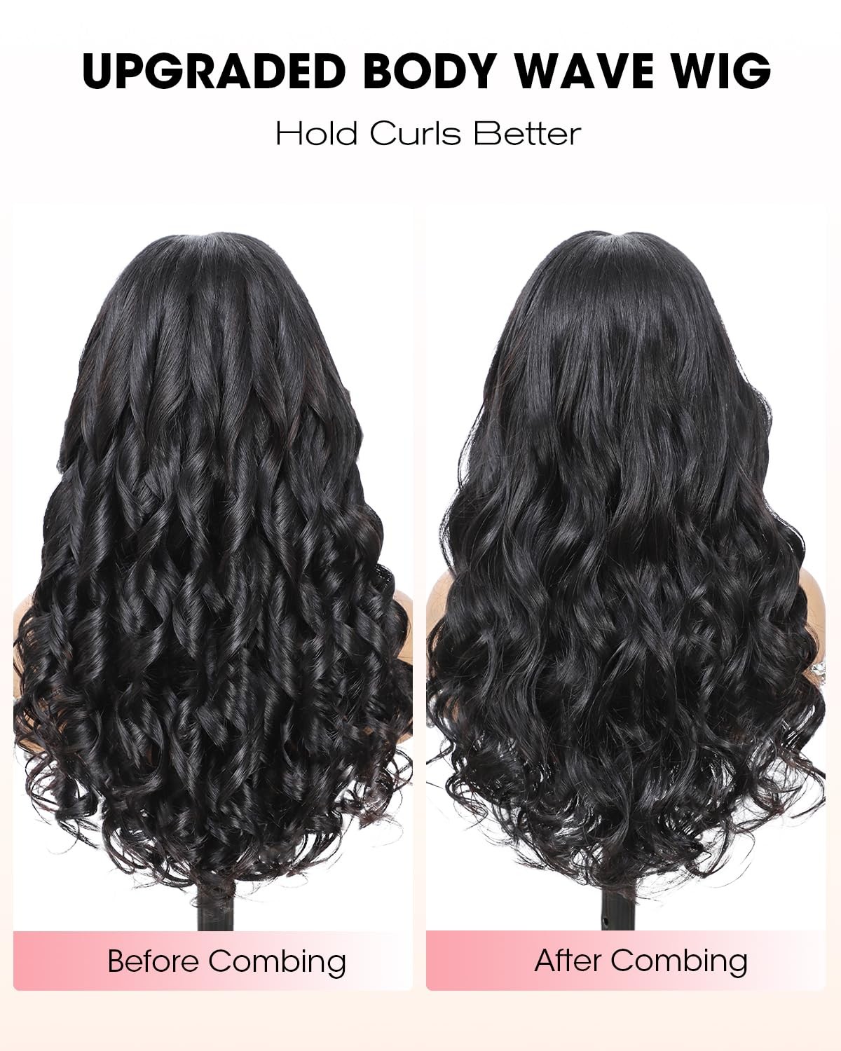 Tunfine Curtain Bangs Face-Framing 9X6 Glueless Wigs Human Hair Pre Plucked Pre