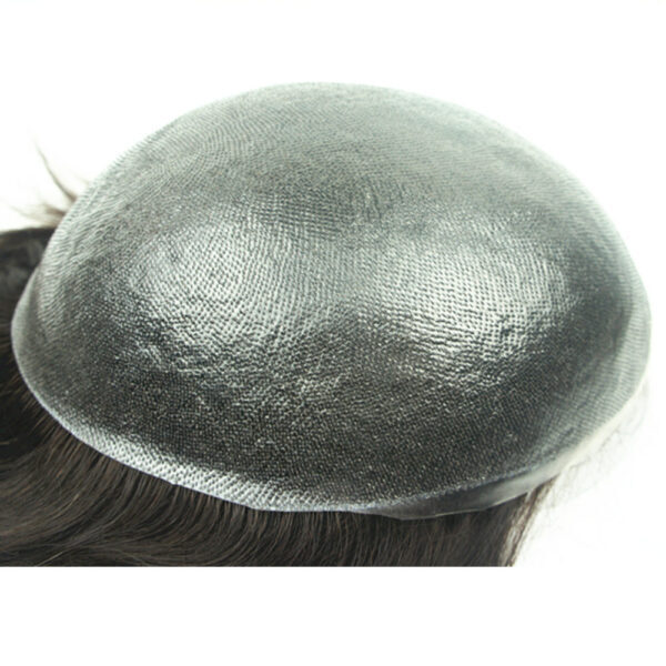 N.L.W Toupee for mens 0.04 mm PU human hair pieces natural base 10×8″
