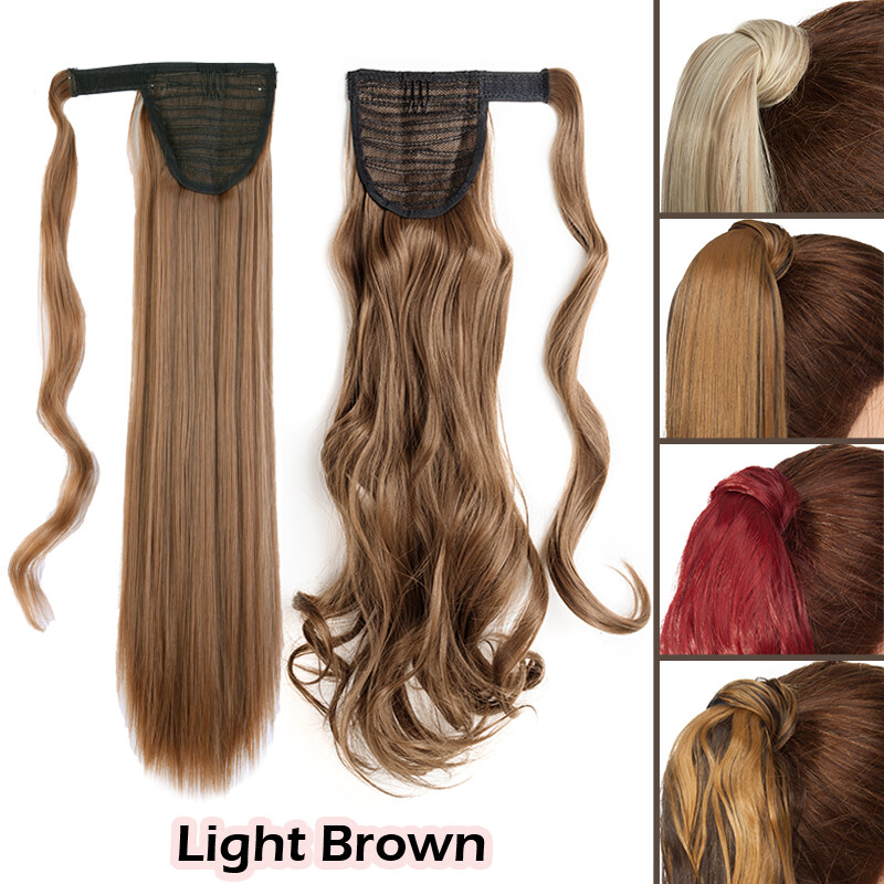 Corn Mega Thick Clip in Ponytail Hair Extension 100% Natural as Human Wave Wavy