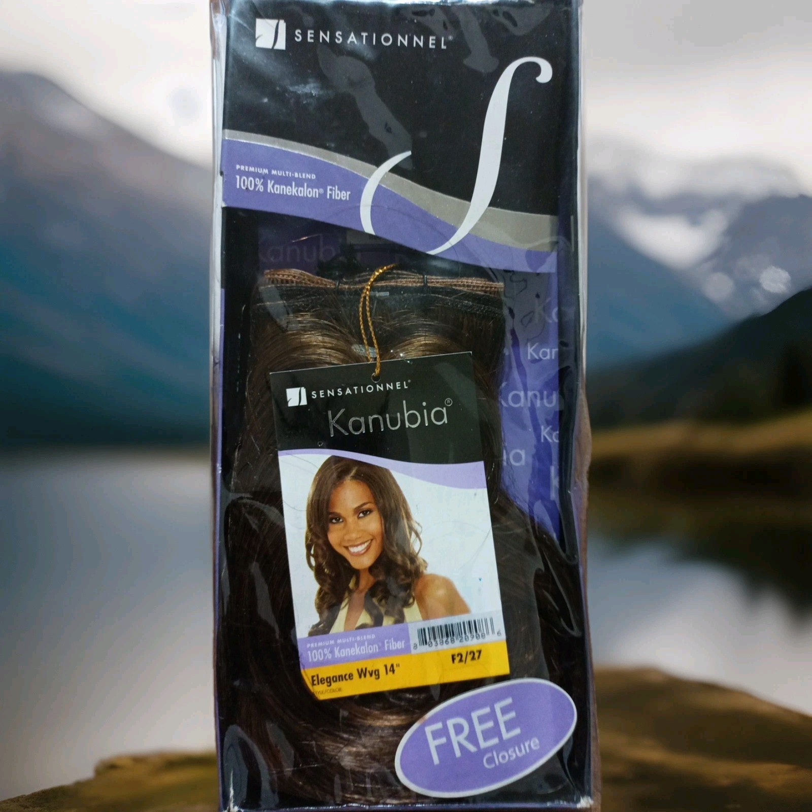 Sensationnel Kanubia Elegance WVG 14″ F2/27 Free Closure 100% Kanekalon Fiber