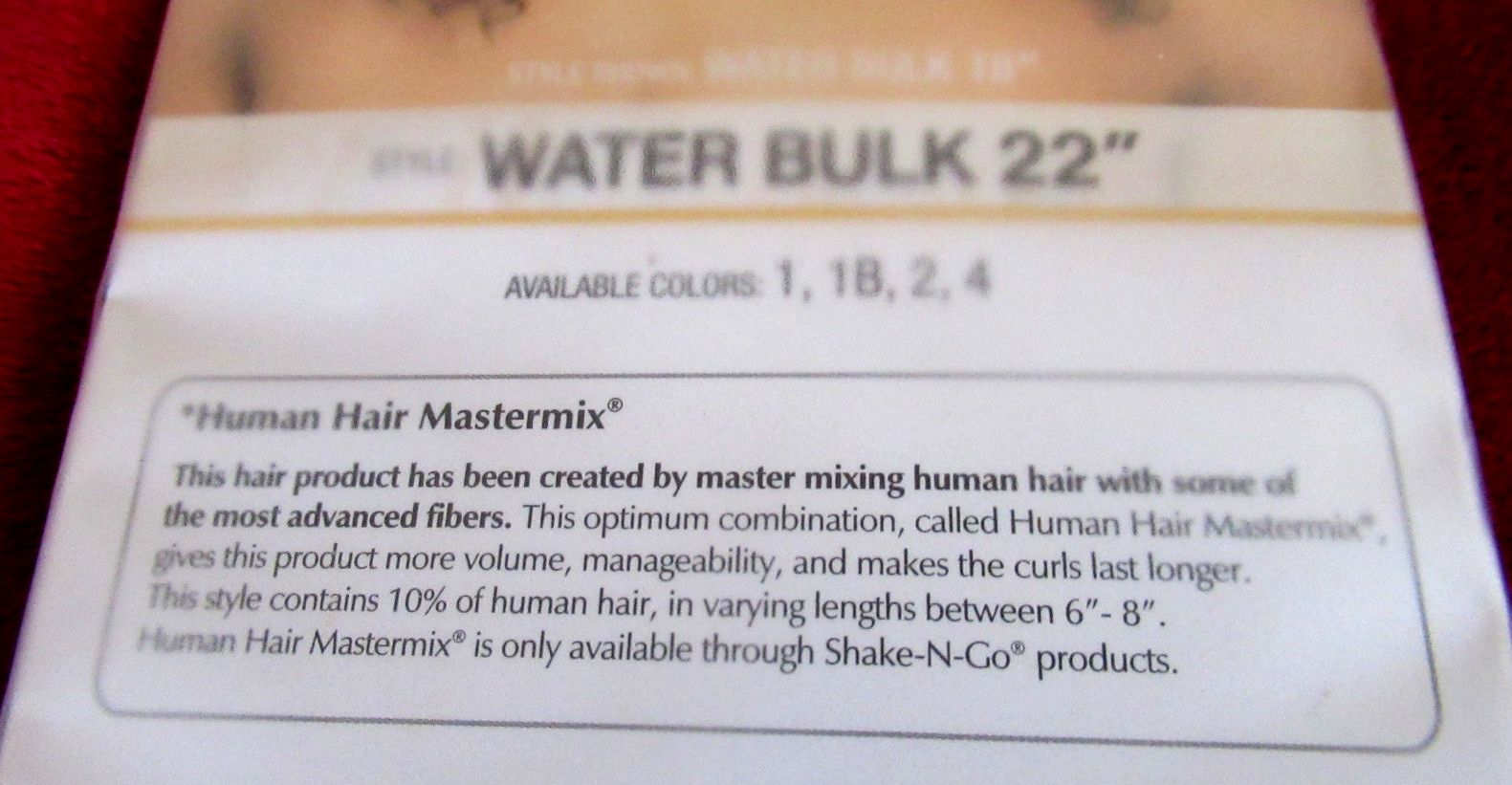 Milky Way Que Human Hair Mastermix Water Bulk 22″_Color 30 by Shake-n-Go