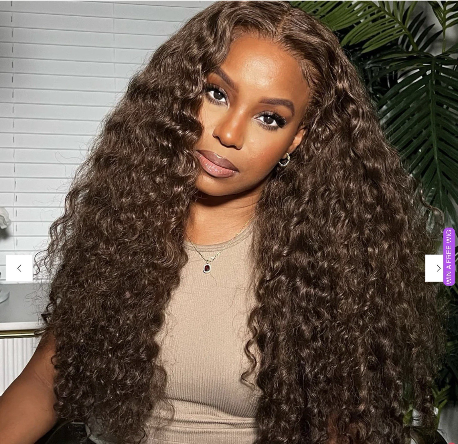 13×4 Chocolate/Chestnut Color Transparent Lace Front Wig 20 Inch Deep Wave