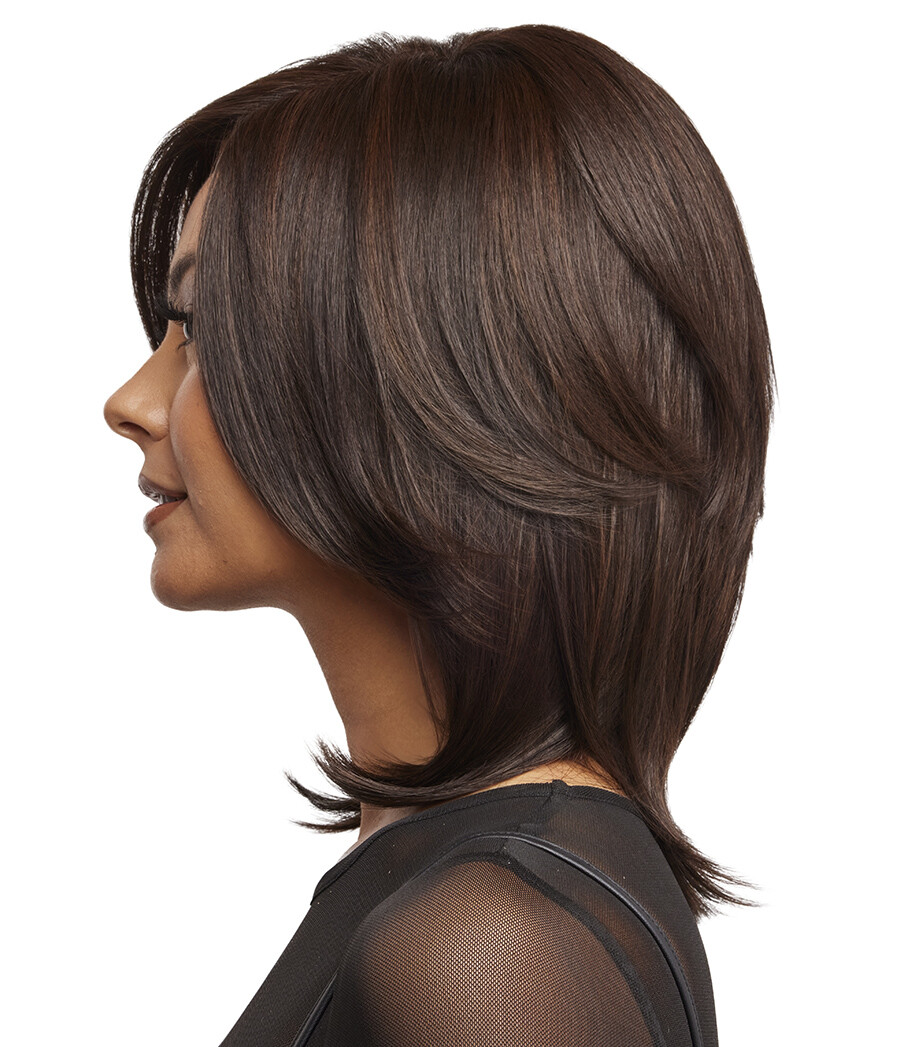 LUXE SLEEK Wig by RENE OF PARIS, ANY COLOR! Heat-Friendly! Mono Prt +Lace Ft NEW