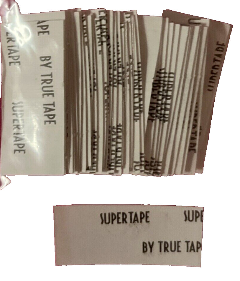 Supertape Mini Tabs Straight Cut 72 Strips by True Tape.