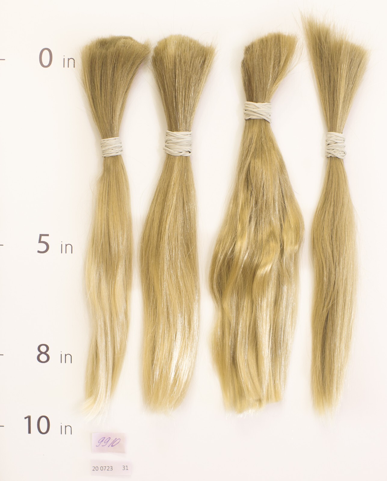 European hair, cut hair, raw hair, Intense Very Light Blond Pure 8”-10”,virgin