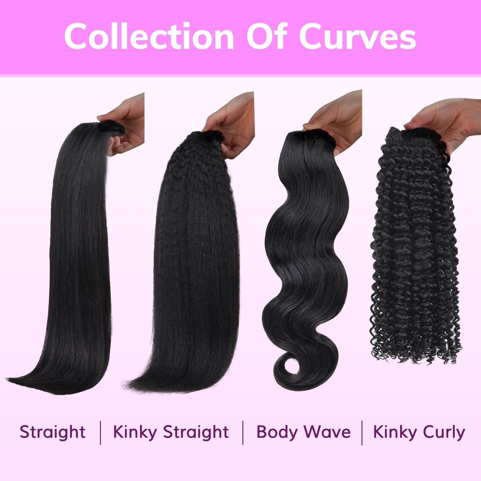 Idn Beauty Seamless Clip In Hair Extensions Human Hair Kinky Straight 14 Inch