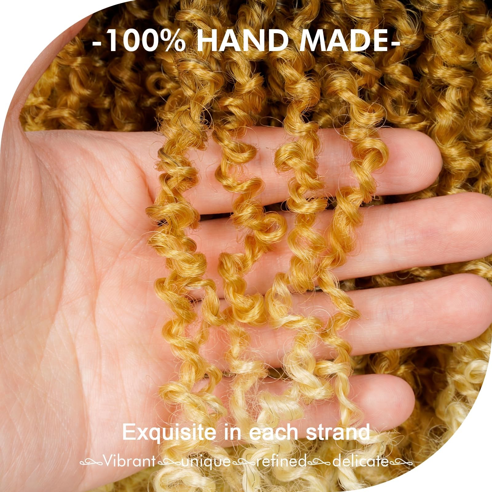 Gix Yanky Twist – 10 Inch 8 Packs 240 Strands 3 Tones Ombre Blonde
