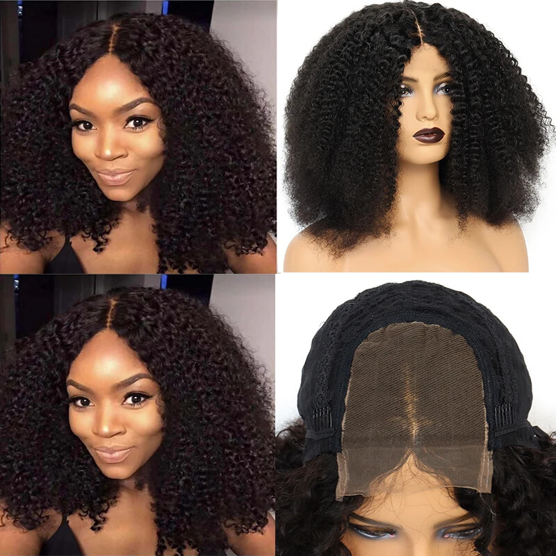 New Lace Closure Human Hair Wigs Kinky Curly Wig 4×4 Closure Wig Curly Wig Women