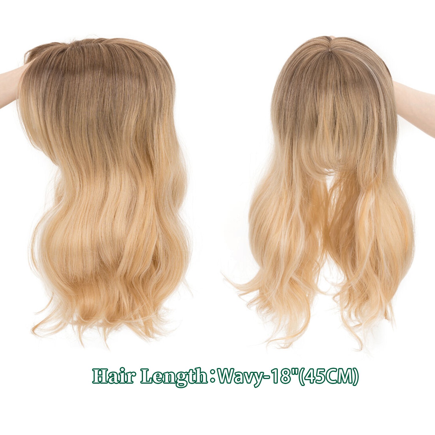 Clip In Topper Women Real As Human Hairpiece Synthetic Hair Topper Top Toupee US