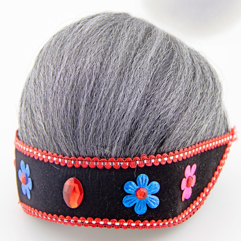 Matchmaker Headwear Yangge Dance Wig Stage Performance Props Cosplay Headgear.