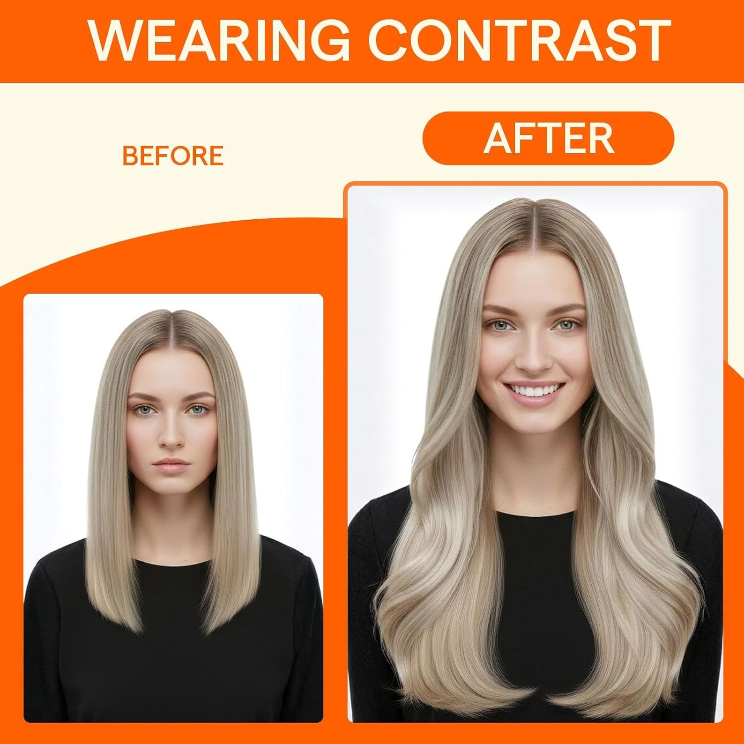 Full Shine Microlink Human Hair Extensions 16in 50g Ash Blonde Highlights Beads