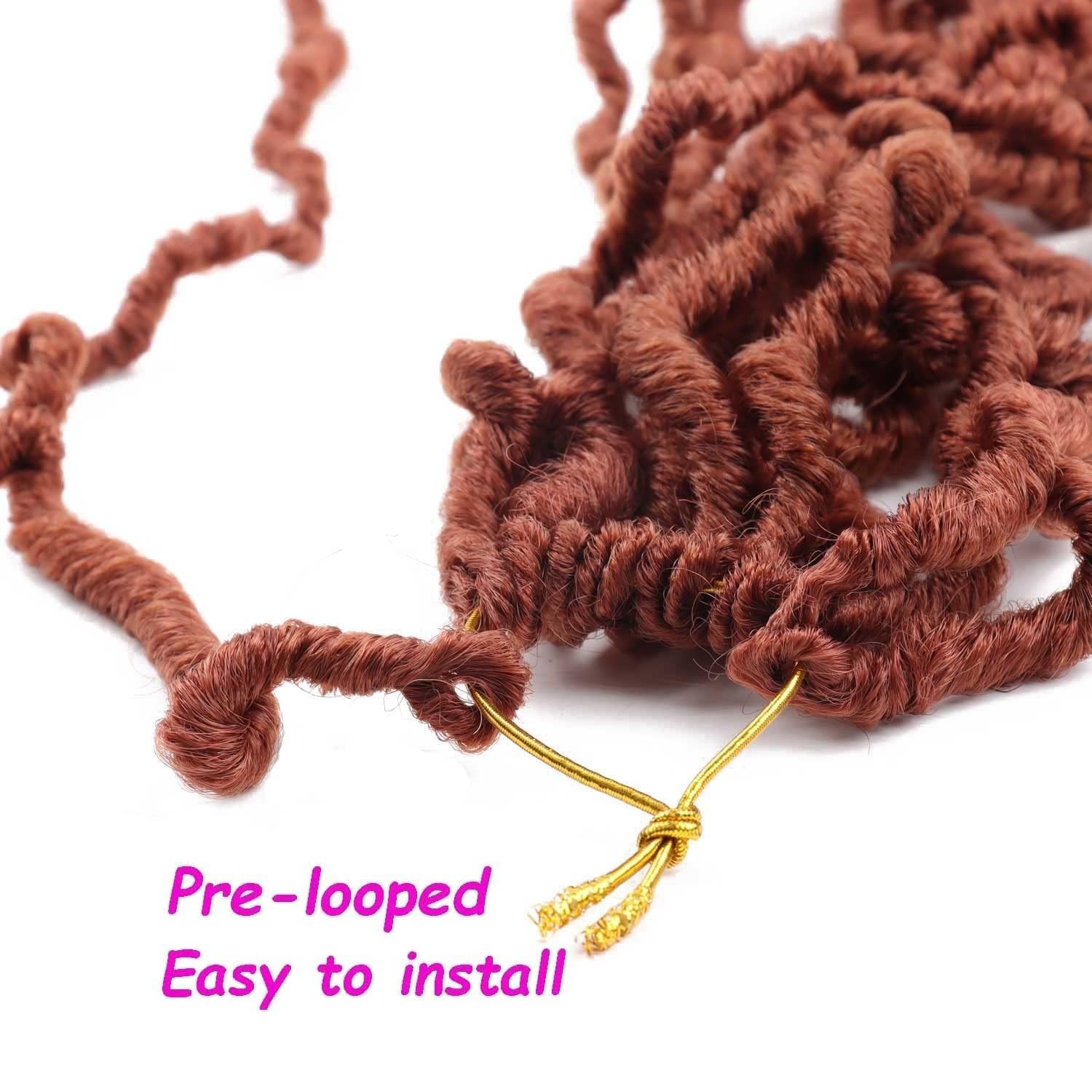 7 Packs 30 Inch Faux Locs Crochet Hair Soft Distressed Butterfly Locs For Women