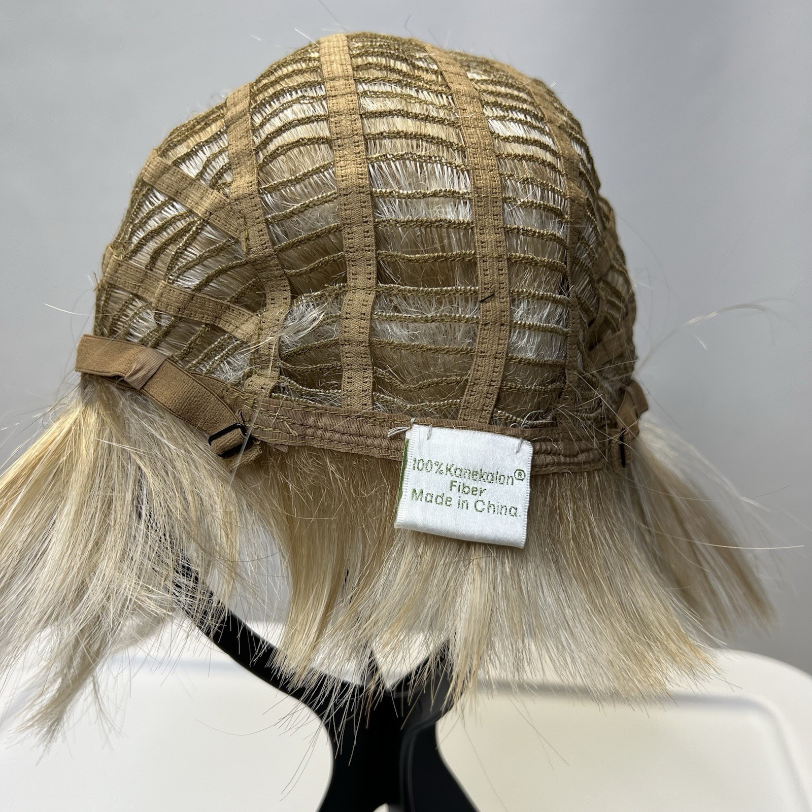 Francesca Wig By Envy Light Blonde Color Short Bob With Razor Cut Full Bangs
