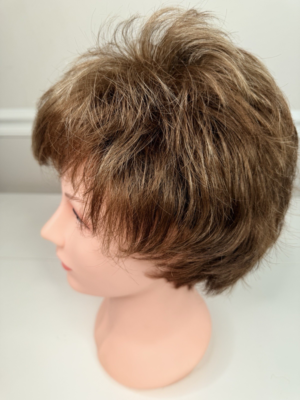 Gabor short cut Wig Average Cap brown highlights layered Women’s 48539 Flexlite