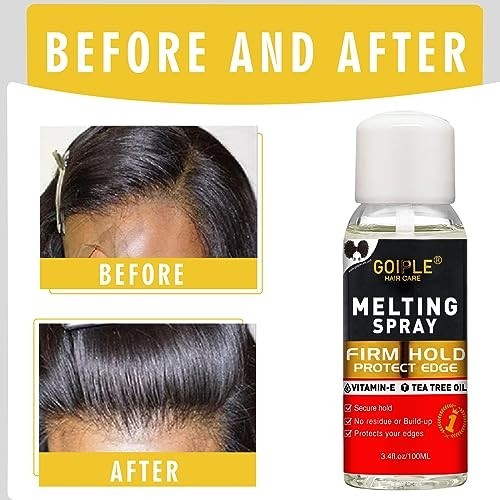 Hair Extension Adhesive Spray Kit Lace Melting Spray Wig Glue Remover Wax Stick