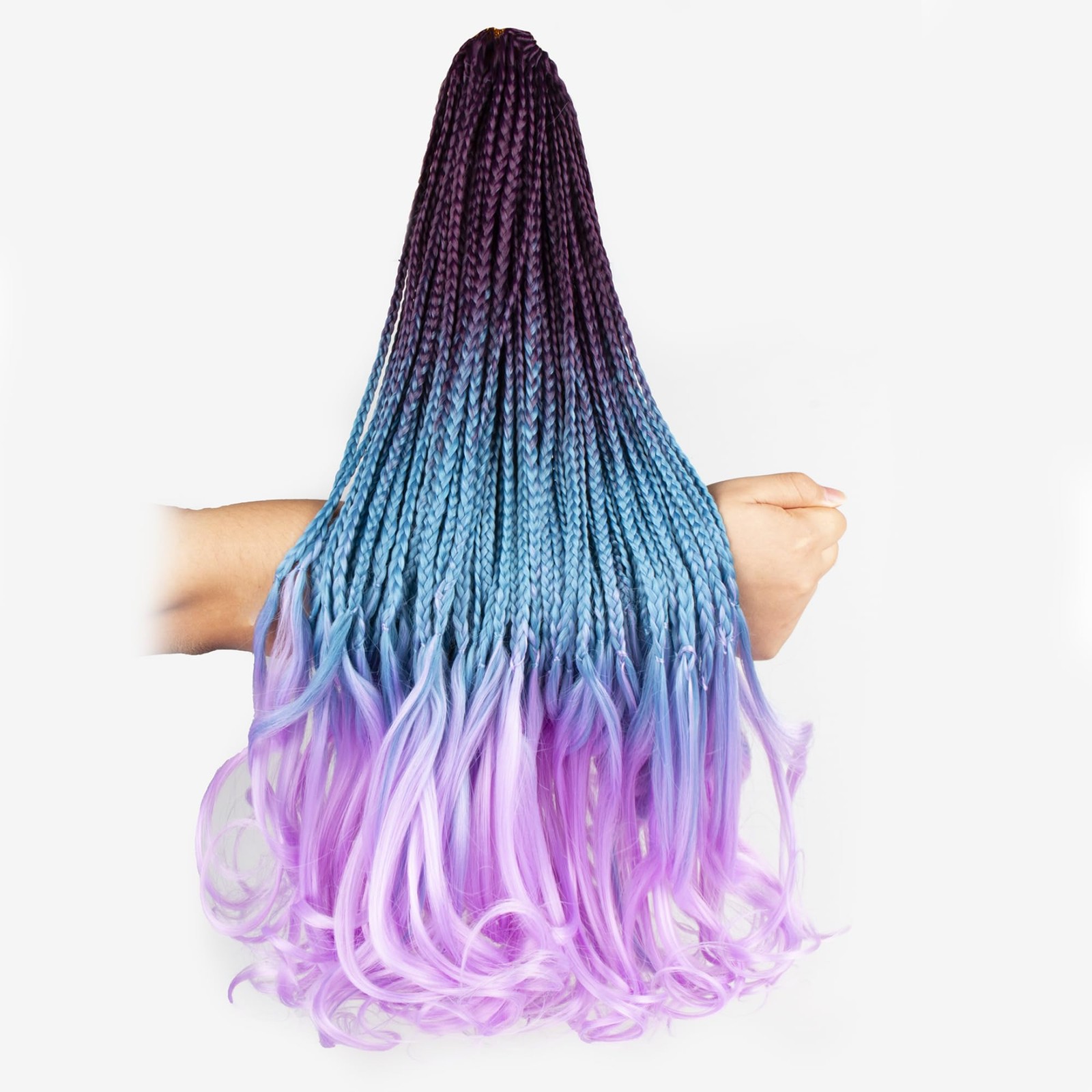 Hahoness French Curl Crochet Braids For Black Women-18 Inches 8 Packs Goddess